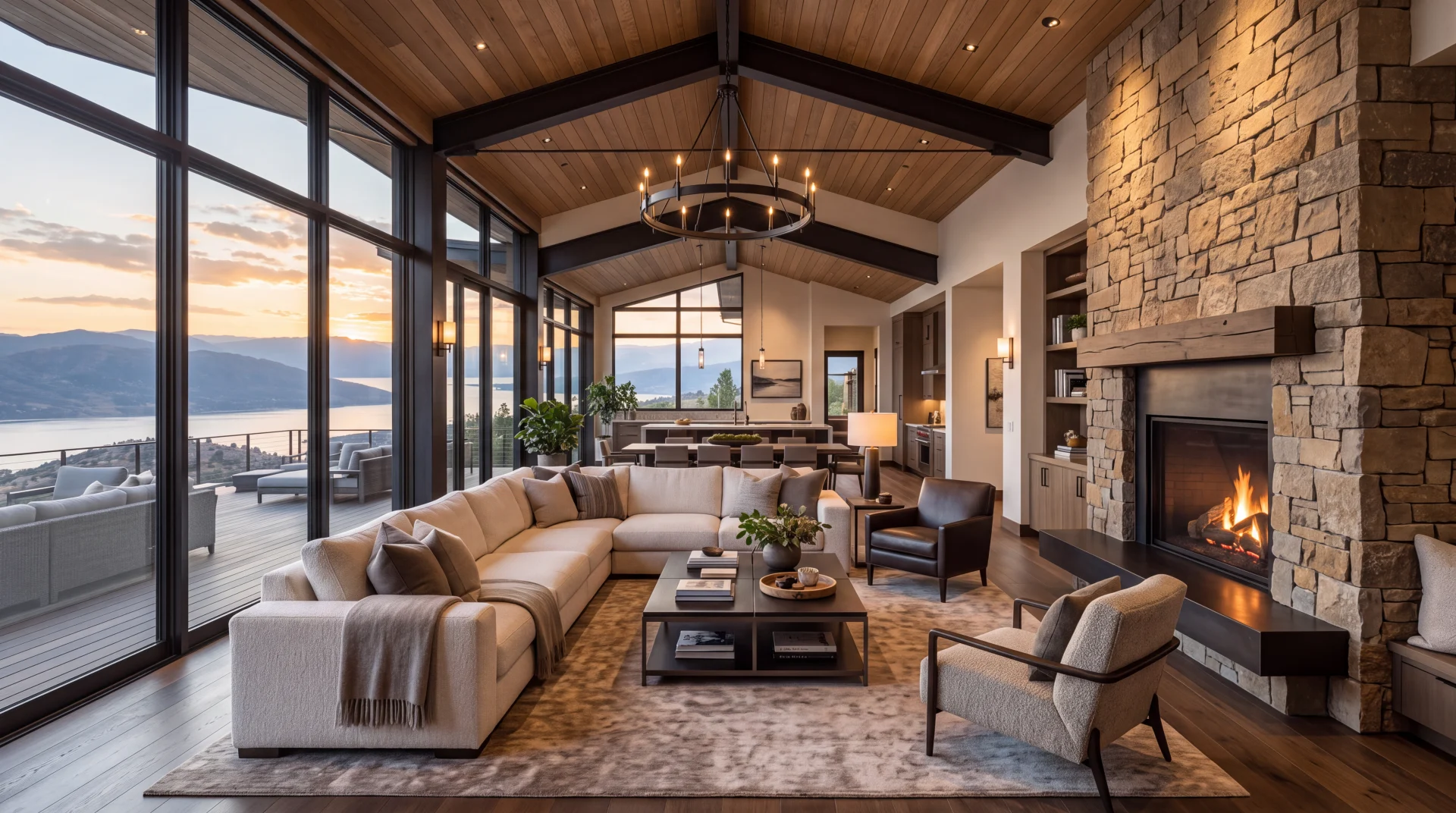Stone Ledge Residence — Great Room concept study